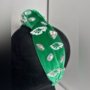 Top knot headband Kelly green only